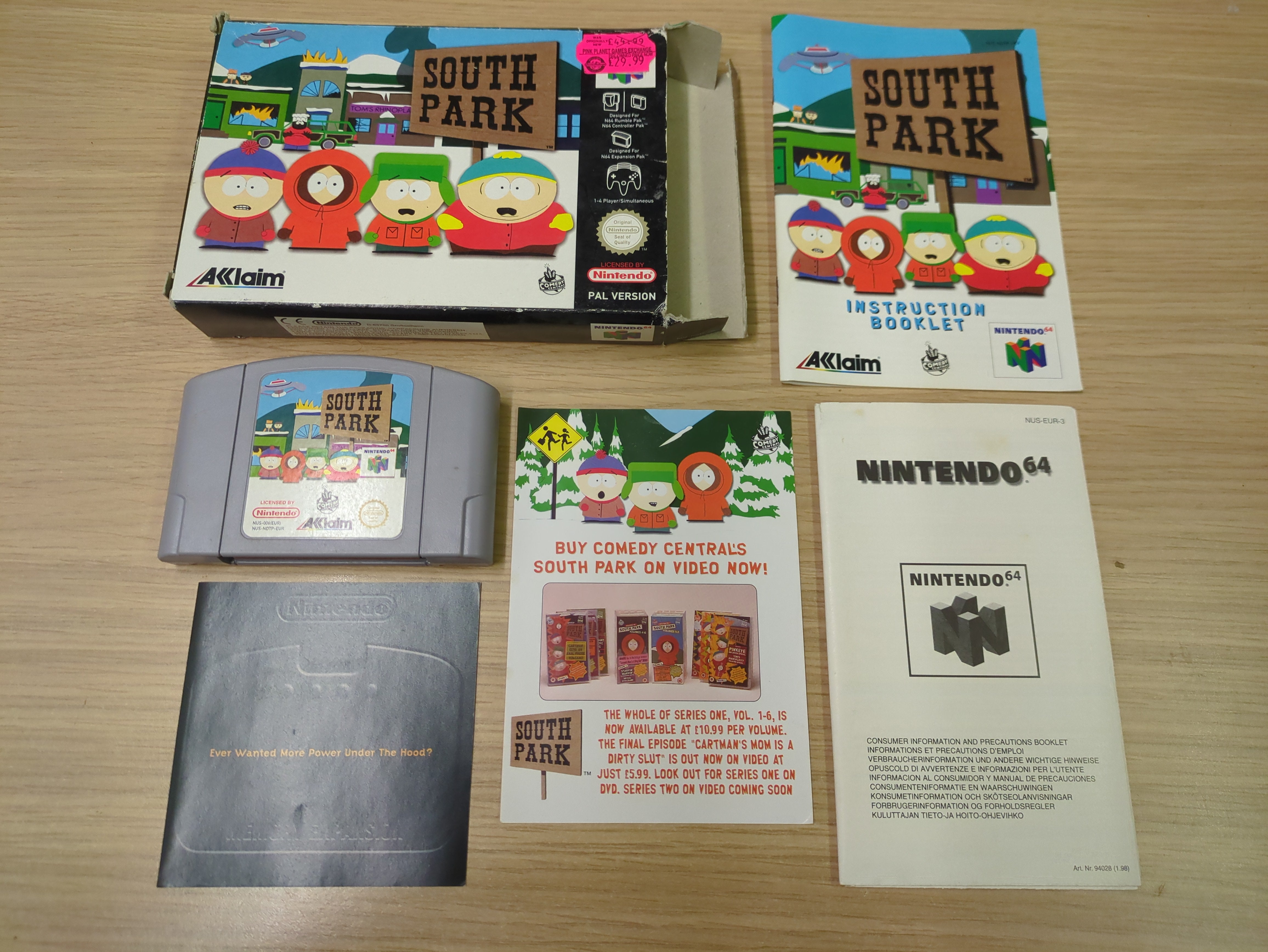 South Park Nintendo N64 game South Park Nintendo N64 game